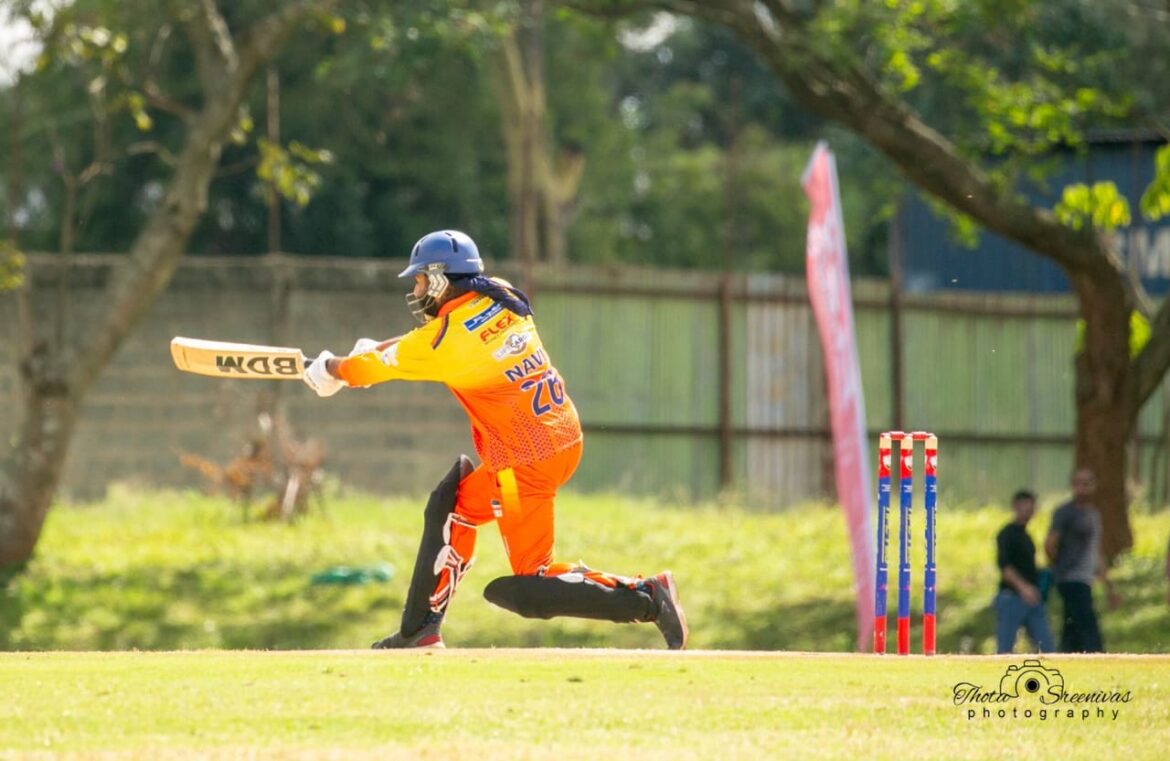 Legends Cricket Club’s opening Batter Navpreet Singh, in action during a past match. Navpreet is currently leading the NPCA Div 2 MVP rankings